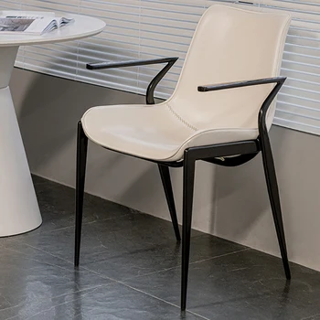 Эргономичные обеденные стулья для ресторана Дизайнерская Кухня Офисный Макияж Минималистичные Современные стулья Скандинавский Шезлонг для спальни Мебель для дома