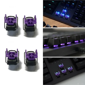 Фиолетовые оптические переключатели 4шт для Razer Huntsman Elite с горячей заменой