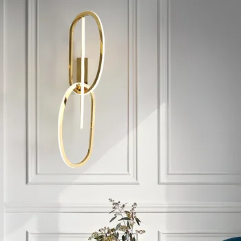 Простая современная декоративная лента для гостиной, настенный светильник в скандинавском стиле, креативная лампа на крыльце, минималистичная прикроватная лампа для спальни