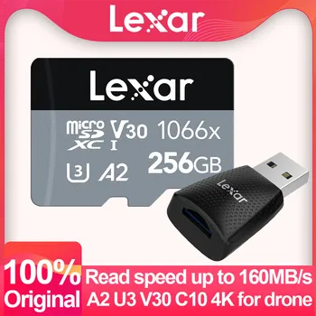 Lexar 1066x Карта Памяти 512 ГБ 256 ГБ 128 ГБ 64 ГБ SDXC Класса 10 Со скоростью до 160 Мб/с. Карта Micro SD A2 U3 V30 4K TF Карта для Телефона дрона