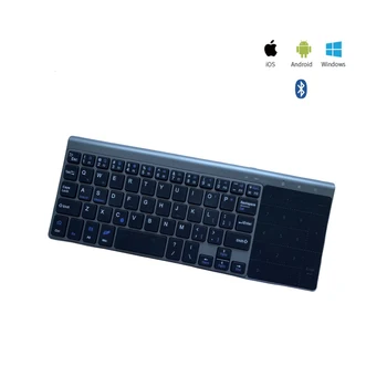 Мини беспроводная клавиатура Bluetooth/2.4 G для планшета Клавиатура для нескольких устройств с сенсорной панелью и цифровыми клавишами для ОС Windows