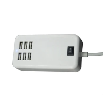 6 Портов USB Зарядное устройство для телефона концентратор 10 Вт 2A Настольная розетка для адаптера питания для Iphone Штепсельная вилка США