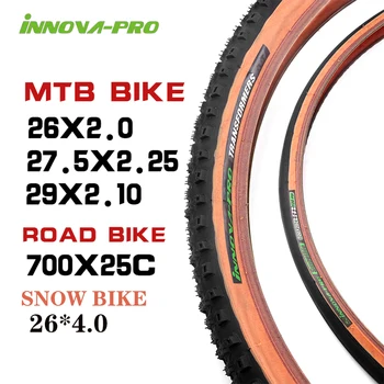 Шины для горных велосипедов INNOVA, устойчивые к проколам, сверхлегкие складные шины для велосипедов 26/27,5/29 дюйма, шины для шоссейных снегоходов