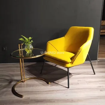 U-ЛУЧШЕЕ удобное кресло с откидной спинкой, современное кресло для гостиной, кресло для отдыха для гостиничных номеров, мебель для гостиной