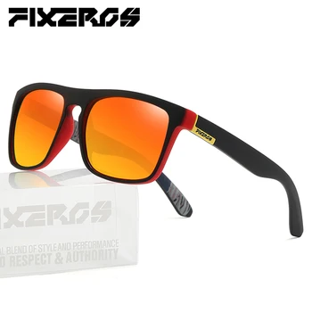 Мужские поляризованные солнцезащитные очки FIXEROS для рыбалки, спорта на открытом воздухе, бега, пеших прогулок, верховой езды, очков для рыбалки, очков UV400 с упаковкой