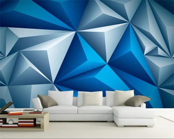 изготовленная на заказ крупномасштабная фреска wellyu, 3D обои, современный минимализм, голубые космические обои, обои для гостиной, спальни