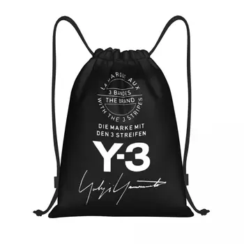 Изготовленная на заказ Yohji Yamamoto сумка на шнурке для покупок, рюкзаки для йоги, Мужская женская спортивная сумка для спортзала