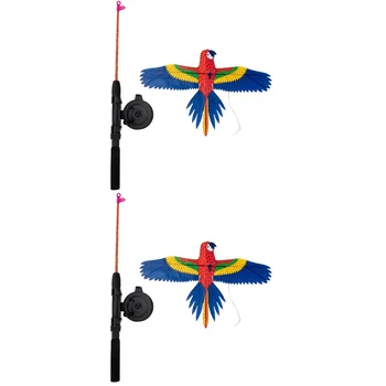 2 Комплекта воздушных змея Детские воздушные змеи Игрушки Воздушные змеи Дети в возрасте от 8 до 12 лет Пляжные самодельные детские игрушки из АБС мультфильма Летние малыши