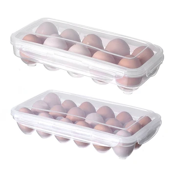10/18 Решетчатый ящик для хранения яиц, лоток для яиц с крышкой, подставка для яиц в холодильнике, держатель контейнера для яиц, органайзер для холодильника