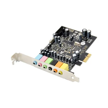 Звуковая карта PCIe 7.1CH HD Audio CM8828 поддерживает 8-канальный выход объемного звука