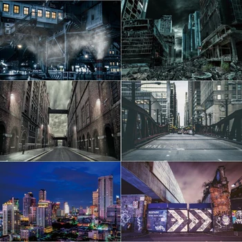Фотографические фоны для древних заброшенных зданий, темный город, фон в стиле гранж, баннер, плакат, фотостудия